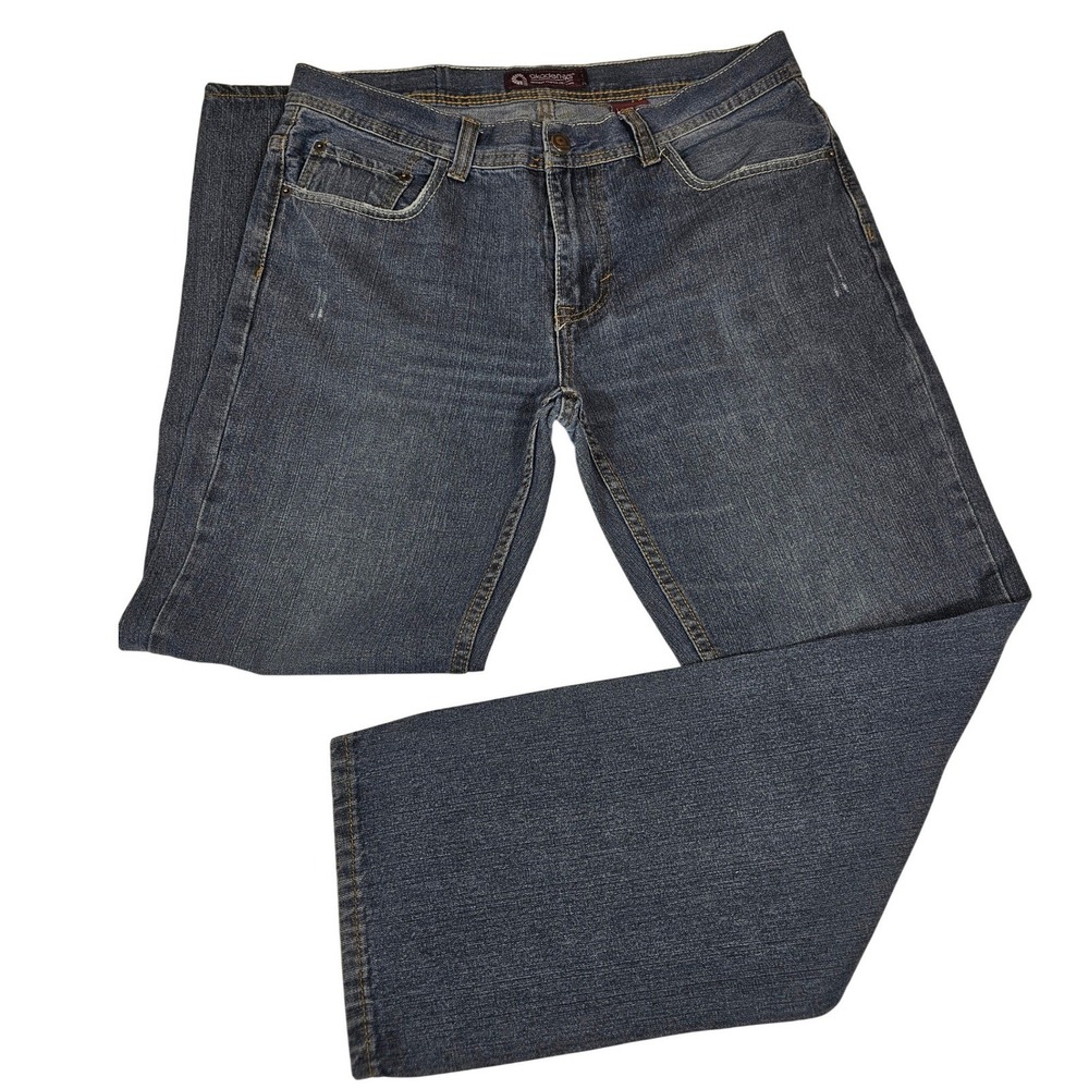 Akademiks Artfully Crafted Collection Mens Dark Wash Straight Leg Jeans 36x32